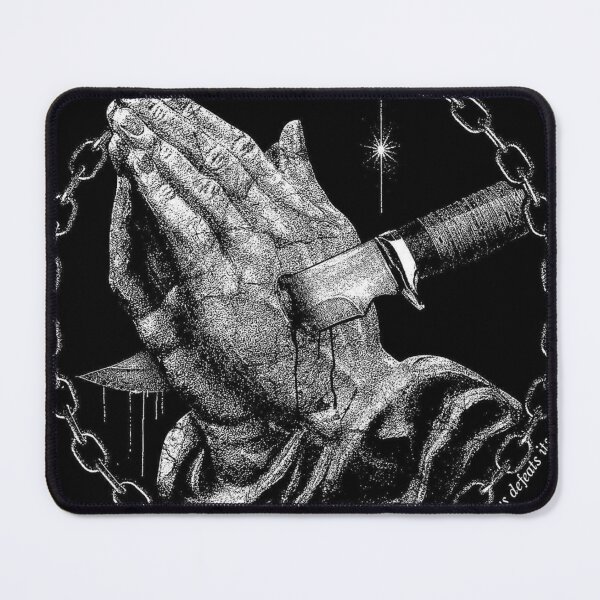 Item preview, Praying Hands With Blade And Chain Ring designed and sold by Adronia.