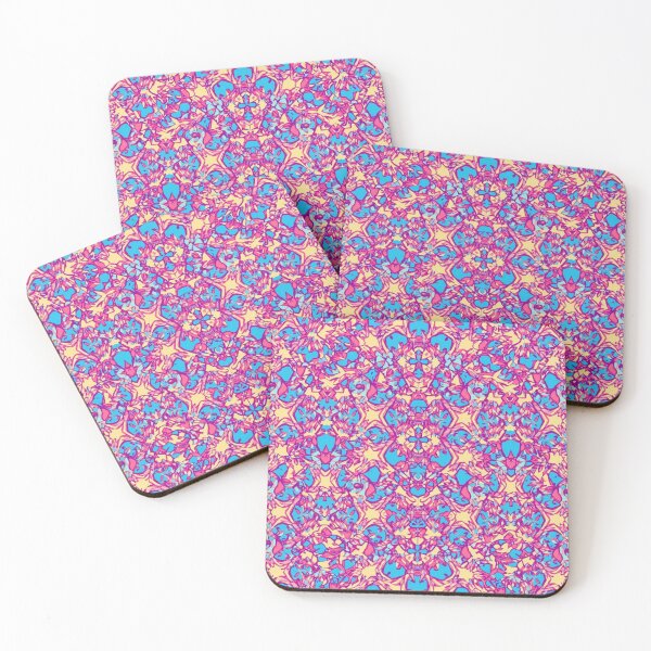Item preview, Pink Colourful vibrant pattern designed and sold by poppet103.