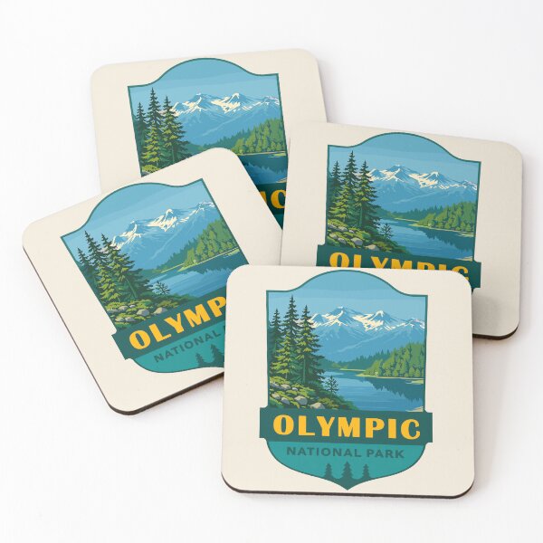Item preview, Olympic National Park Sticker, Washington Poster designed and sold by Gideon Emmerich.