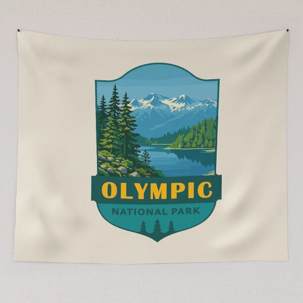 Item preview, Olympic National Park Sticker, Washington Poster designed and sold by Gideon Emmerich.