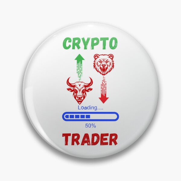 Item preview, Crypto Trader Loading Bull Bear Market Funny Trading Shirt designed and sold by KapiPrint.