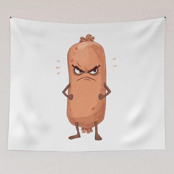 Item preview, Angry hotdog designed and sold by tipitoes.