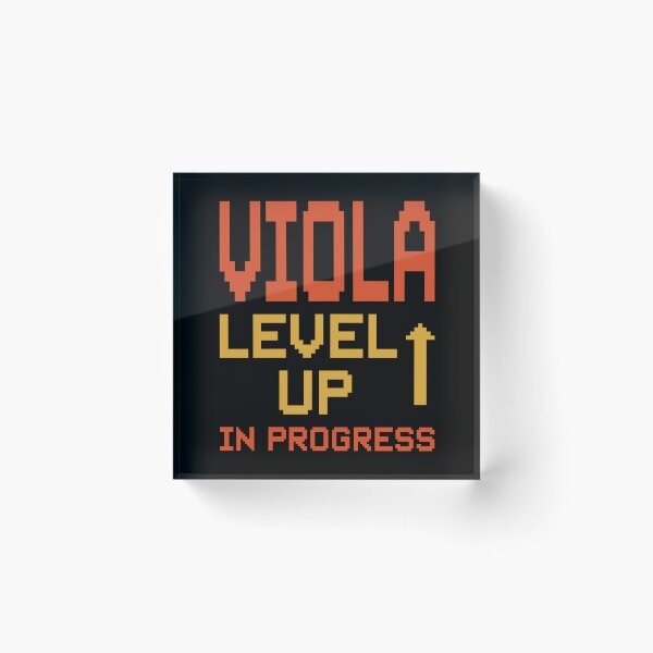 Item preview, VIOLA LEVEL UP IN PROGRESS – Dot Font Logo Design designed and sold by MOCOPOCO.