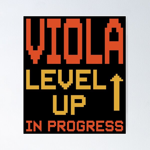 Item preview, VIOLA LEVEL UP IN PROGRESS – Dot Font Logo Design designed and sold by MOCOPOCO.