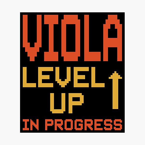 Item preview, VIOLA LEVEL UP IN PROGRESS – Dot Font Logo Design designed and sold by MOCOPOCO.