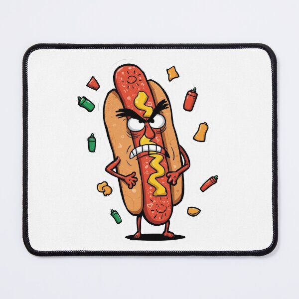Item preview, Angry hotdog designed and sold by tipitoes.
