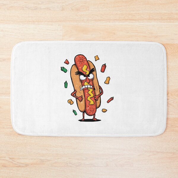 Item preview, Angry hotdog designed and sold by tipitoes.
