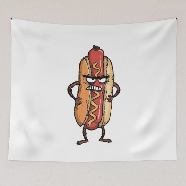 Item preview, Angry hotdog designed and sold by tipitoes.