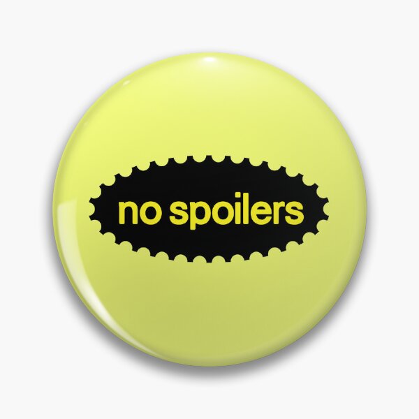 Item preview, No Spoilers Retro Aesthetic Statement Sticker designed and sold by Blissblegum.