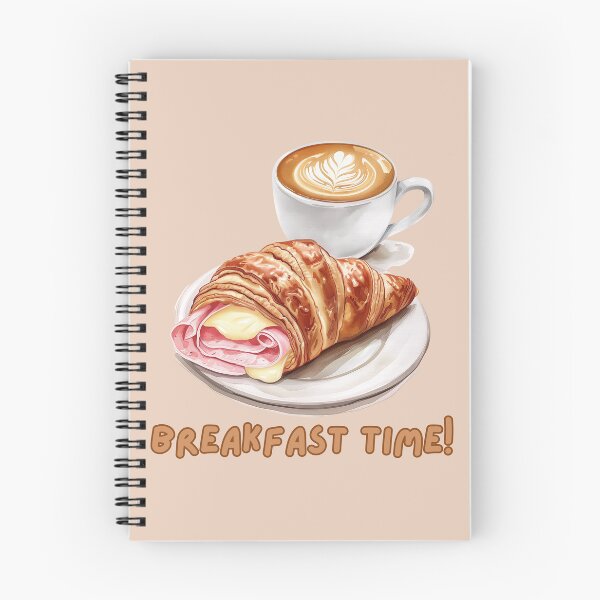 Item preview, Coffee and Croissant designed and sold by bubblyrainbow.