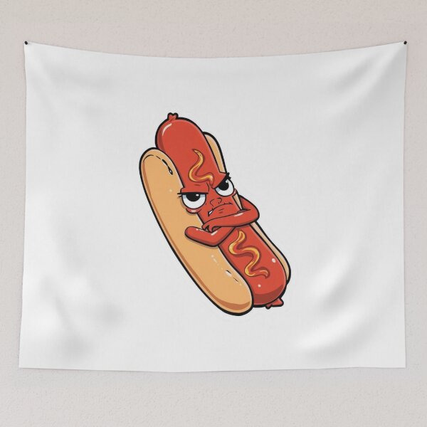 Item preview, Angry hotdog designed and sold by tipitoes.