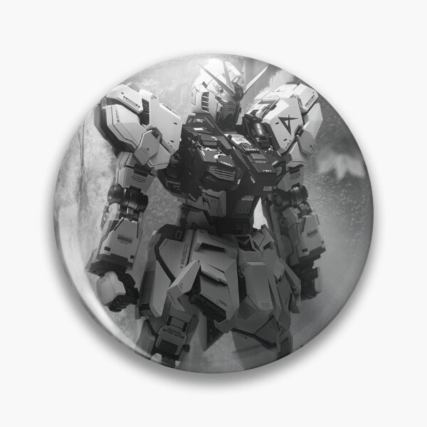 Item preview, black white RX-93 ν Gundam digital imaging illustration full HD digital art designed and sold by sabartgunpla.