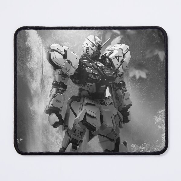 Item preview, black white RX-93 ν Gundam digital imaging illustration full HD digital art designed and sold by sabartgunpla.
