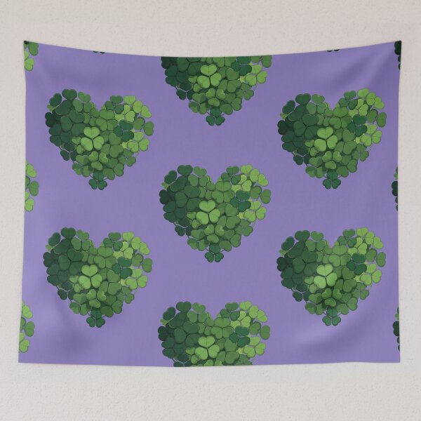 Item preview, Green Clover Heart Illustration designed and sold by Amevvoo.