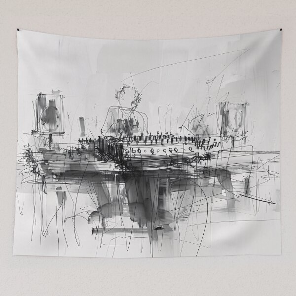 Item preview, Abstract Music Producer designed and sold by SleekLineSketches.