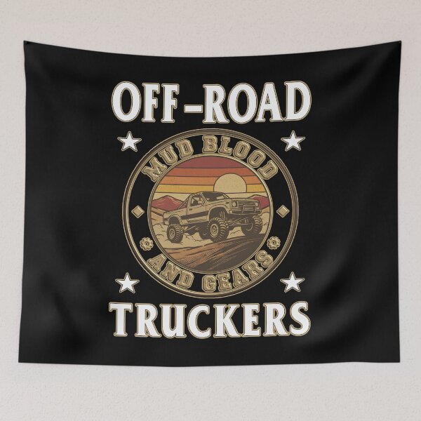 Item preview, OFF-ROAD TRUCKERS MUD BLOOD AND GEARS pickup trucks off-roaders big wheels challenging terrain designed and sold by Jt41.