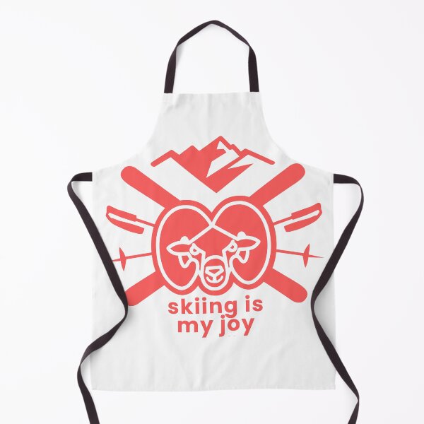 Item preview, SKIING IS MY JOY– Funny Ski Lover Gift, Mouflon Skier Mountain Winter Sports designed and sold by PhokaPhokich.