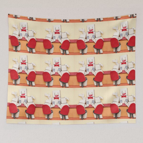 Item preview, Bar・1 - Paper craft collage style designed and sold by D-Line-Aki.