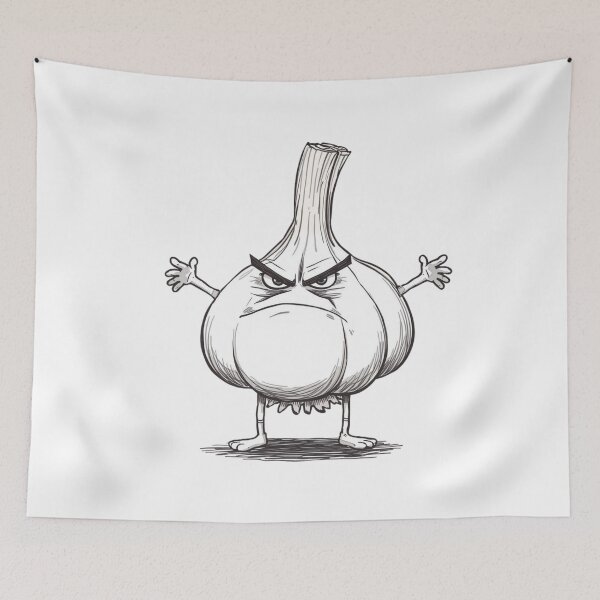 Item preview, Angry garlic designed and sold by tipitoes.