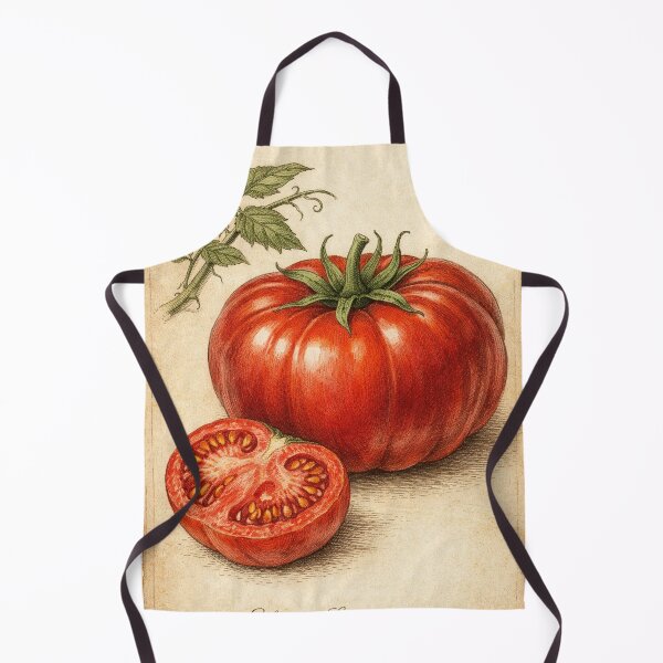 Item preview, Vintage Heirloom Tomato Botanical Illustration – Antique Kitchen Wall Art designed and sold by Darlin8888.