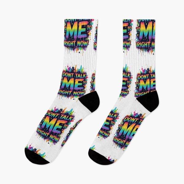 Item preview, Dont Talk To Me Right Now Rainbow Graffiti Street Art designed and sold by DrukNaStyl.