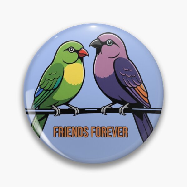 Item preview, Friends Forever – Colorful Bird Companionship Design designed and sold by Dogandesighn.