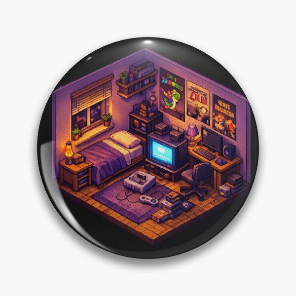 Item preview, Retro Gaming Pixel Room designed and sold by craftedd.