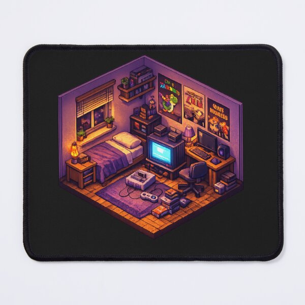 Item preview, Retro Gaming Pixel Room designed and sold by craftedd.