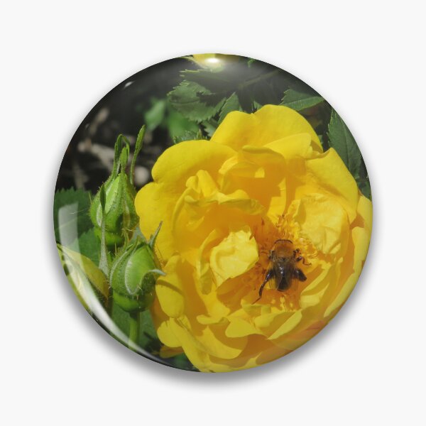 Item preview, Yellow Rose With A Bee designed and sold by AGMomsArt.