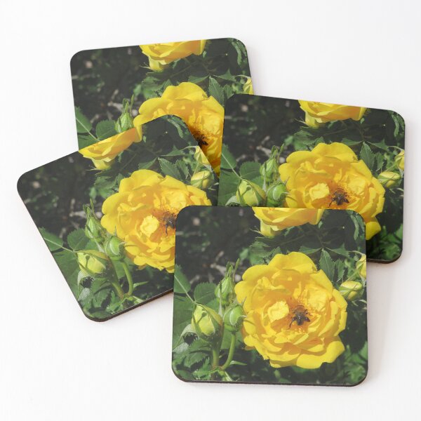 Item preview, Yellow Rose With A Bee designed and sold by AGMomsArt.