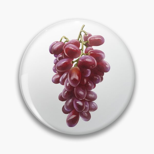 Item preview, Bunch of red grapes hanging from a vine under bright light in a simple setting designed and sold by Ms. Iryna.