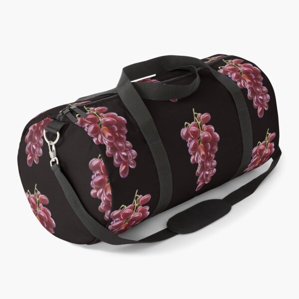 Item preview, Bunch of red grapes hanging from a vine under bright light in a simple setting designed and sold by Ms. Iryna.