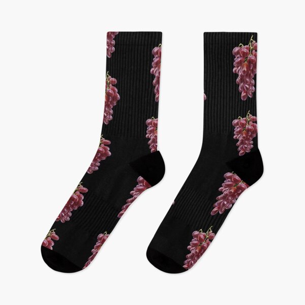 Item preview, Bunch of red grapes hanging from a vine under bright light in a simple setting designed and sold by Ms. Iryna.