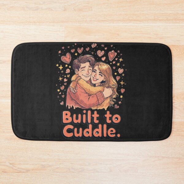 Item preview, Built to Cuddle Cute Couple – Romantic Love Cartoon Hug Design designed and sold by ConfuseLab Alt.