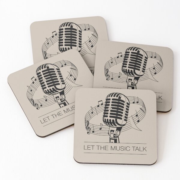 Item preview, retro microphone - vintage mic - classic microphone - singer - vocalist - singing - music lover - music notes - musical notes - treble clef - piano keys - pianist - keyboard instrument designed and sold by JansenGS.