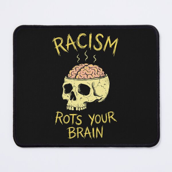 Item preview, Racism Rots Your Brain Grunge Skull designed and sold by AdyKurniawan.