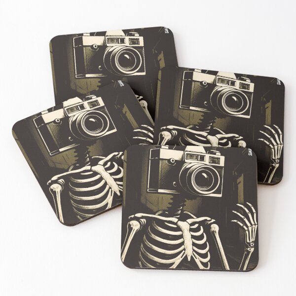 Item preview, A skeleton with a camera for a head designed and sold by francisjphotog.