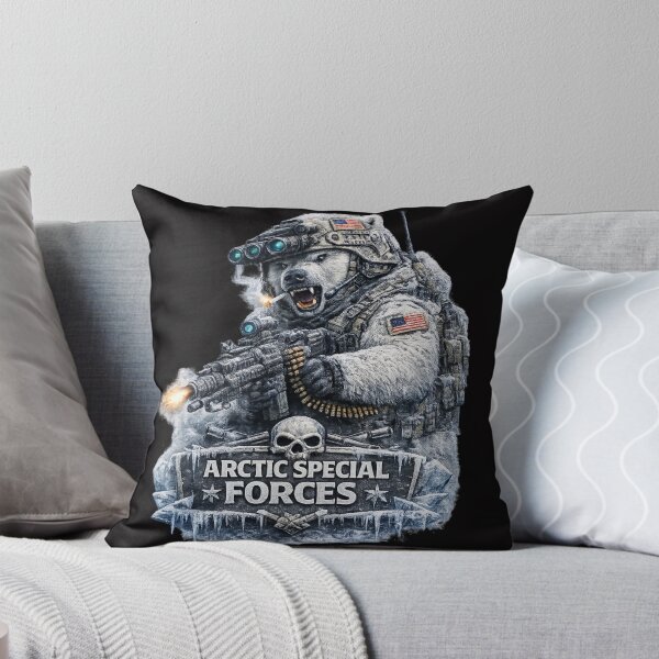 Item preview, Arctic Special Forces Heavy Gunner – Polar Bear Tactical Military Meme designed and sold by VibeOffline Studio.