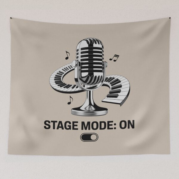 Item preview, music teacher - music student - band - choir - jazz - soul music - studio vibes - recording studio - live performance - stage life - rehearsal - monochrome - black and white - minimalist music designed and sold by JansenGS.