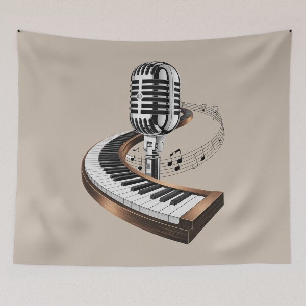 Item preview, music teacher - music student - band - choir - jazz - soul music - studio vibes - recording studio - live performance - stage life - rehearsal - monochrome - black and white - minimalist music designed and sold by JansenGS.