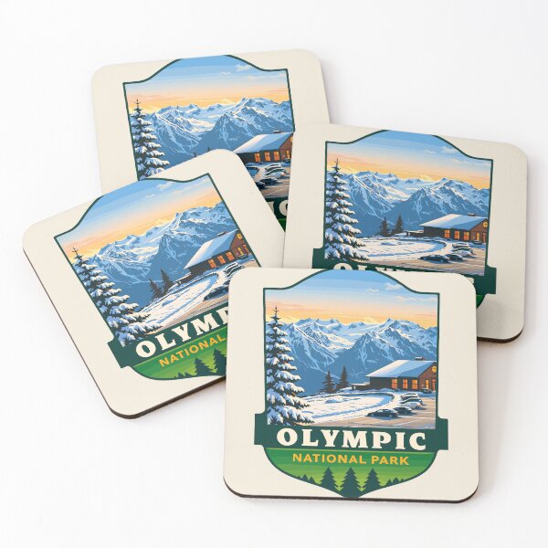 Item preview, Olympic National Park Sticker, Washington Poster designed and sold by Gideon Emmerich.
