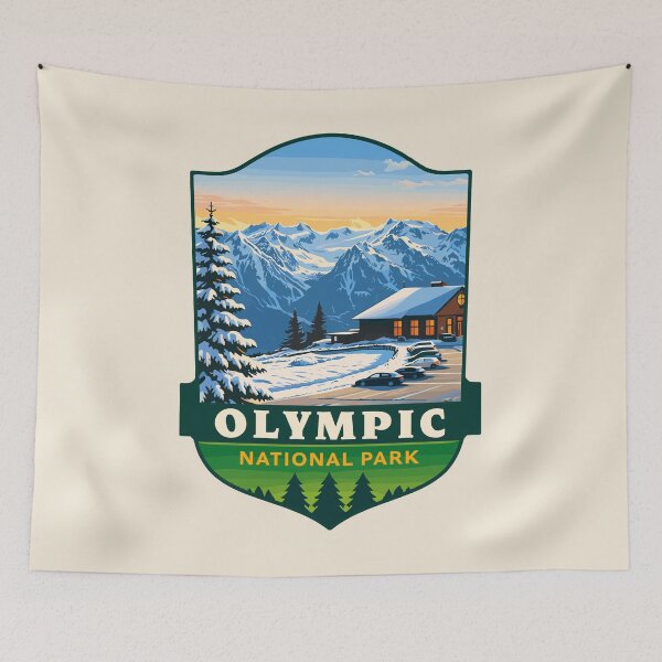 Item preview, Olympic National Park Sticker, Washington Poster designed and sold by Gideon Emmerich.