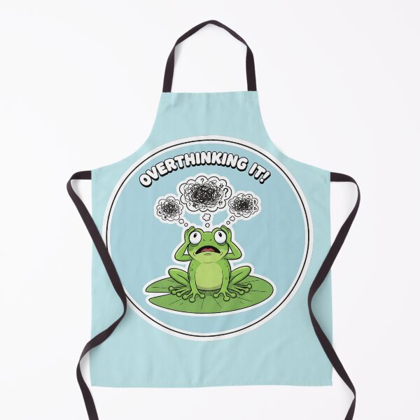 Item preview, Overthinking Again Frog T-Shirt – Cute Pastel Frog with Thought Bubbles | Cozy Kawaii Illustration  designed and sold by ZyxDes.