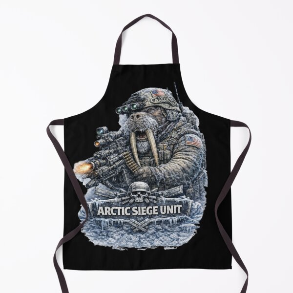Item preview, Arctic Siege Unit Walrus – Tactical Military Meme designed and sold by VibeOffline Studio.