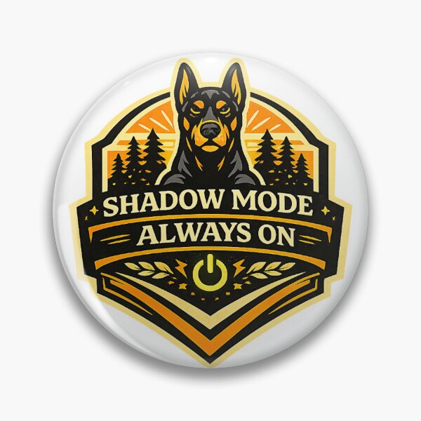 Item preview, Shadow Mode Always On Doberman Gift designed and sold by WildVista.