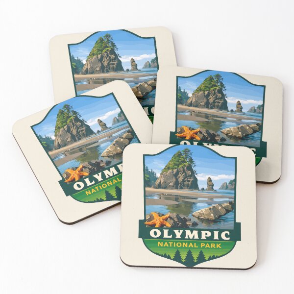 Item preview, Olympic National Park Sticker, Washington Poster designed and sold by Gideon Emmerich.