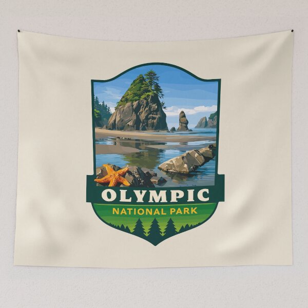 Item preview, Olympic National Park Sticker, Washington Poster designed and sold by Gideon Emmerich.