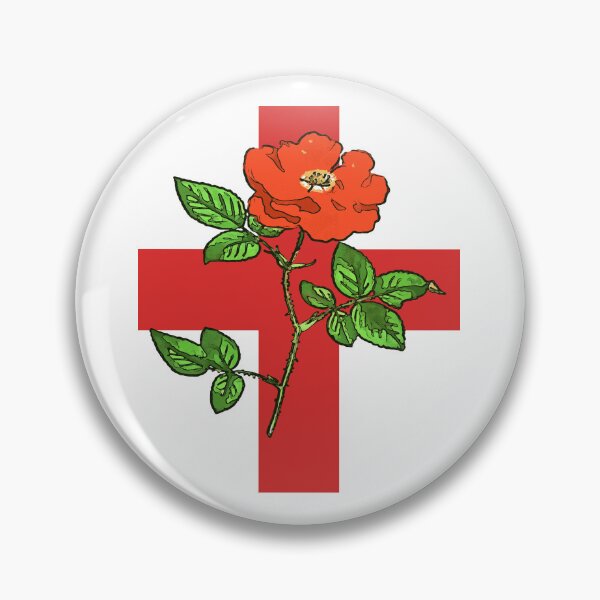 Item preview, St George Heraldic Cross and Tudor Rose England Patriot designed and sold by taiche.