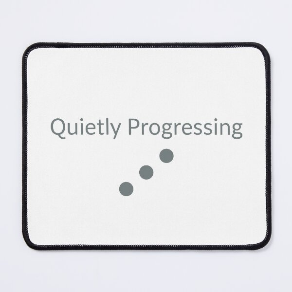 Item preview, Quietly Progressing Minimal Motivational Quote Sticker – Modern Typography designed and sold by MonoSense.