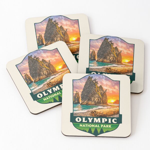Item preview, Olympic National Park Sticker, Washington Poster designed and sold by Gideon Emmerich.